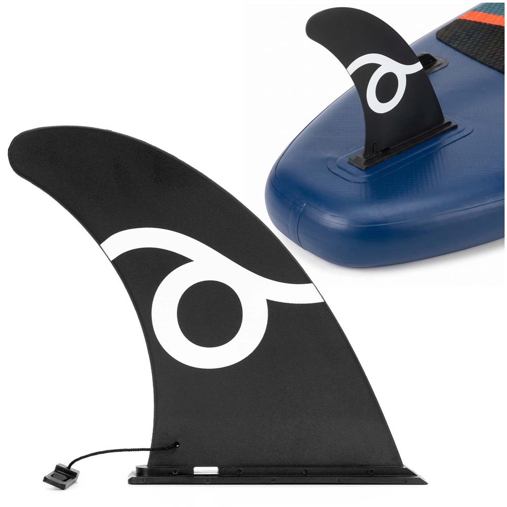 Inotatoare centrala pentru placa gonflabila SUP Stand Up PaddleBoard, slide-in 18x22 cm, neagra - imagine 3