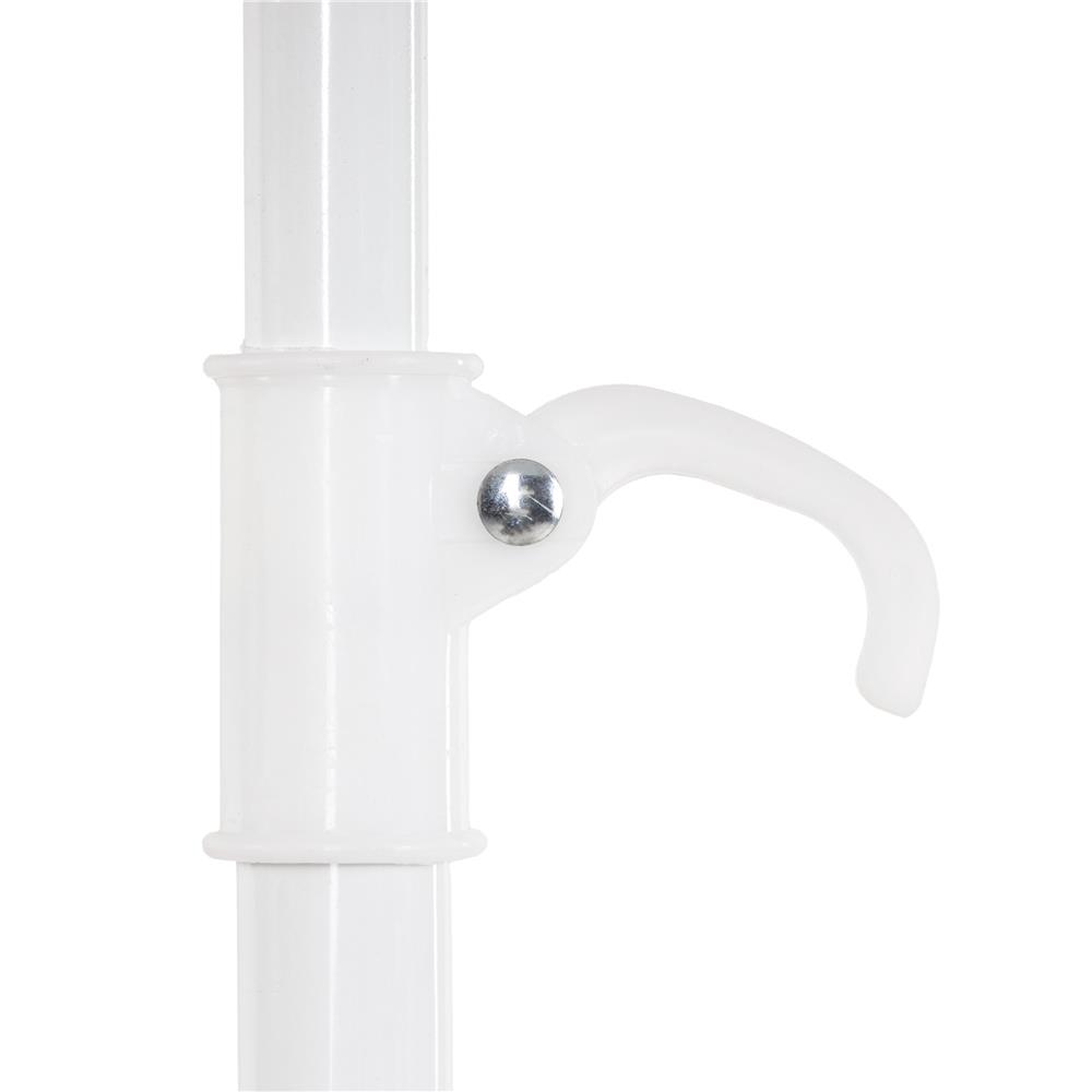 Umbrela de plaja pliabila cu inclinare reglabila, UPF 50+, cu husa transport, 160 cm, gri - imagine 15