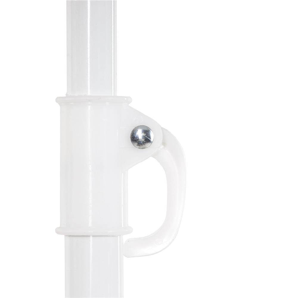 Umbrela de plaja pliabila cu inclinare reglabila, UPF 50+, cu husa transport, 160 cm, gri - imagine 16