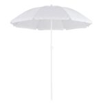 Umbrela de plaja pliabila cu inclinare reglabila, UPF 50+, cu husa transport, 160 cm, gri