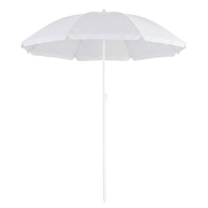 Umbrela de plaja pliabila cu inclinare reglabila, UPF 50+, cu husa transport, 160 cm, gri