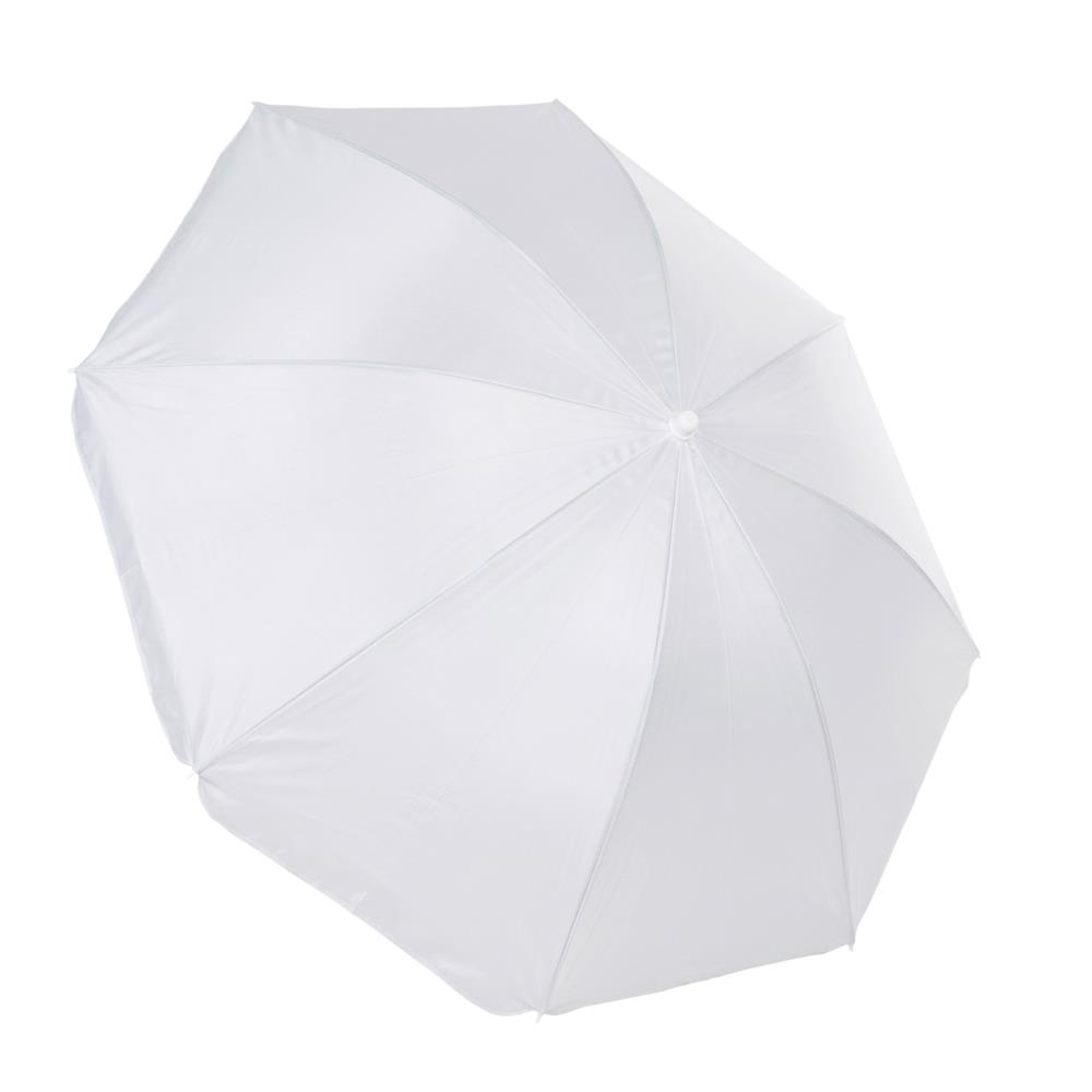 Umbrela de plaja pliabila cu inclinare reglabila, UPF 50+, cu husa transport, 160 cm, gri - imagine 20
