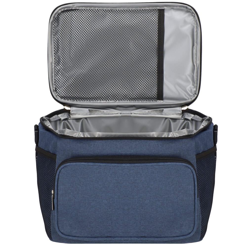 Geanta termoizolanta pentru plaja sau picnic, 11 L, pliabila, 27x19x20,5 cm, albastru - imagine 19