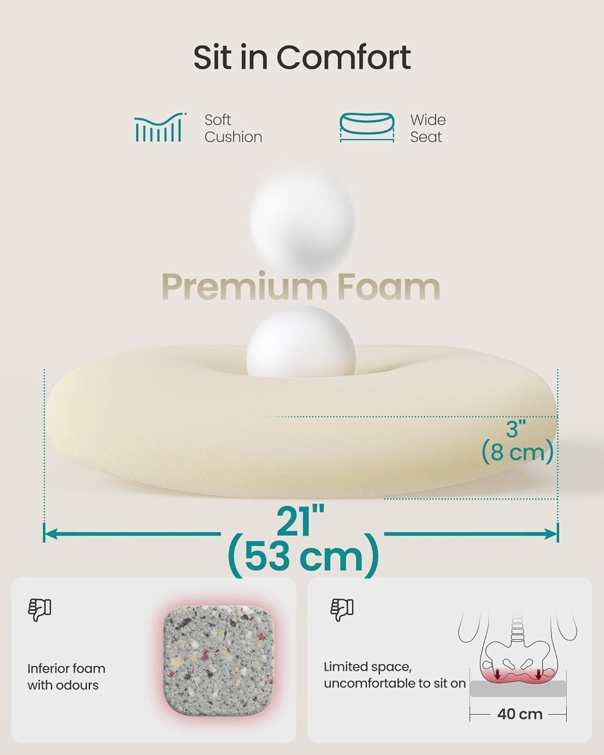 SONGMICS Scaun de birou ergonomic reglabil cu spatar mesh si suport lombar, maxim 120 kg, 64x64x107 cm, gri deschis - imagine 2