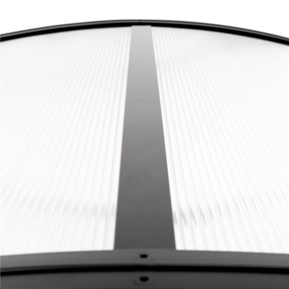 Copertina garaj pentru robot de tuns gazonul, acoperis din policarbonat cu protectie UV, montare pe perete sau pe sol, 100x80 cm, negru - imagine 13