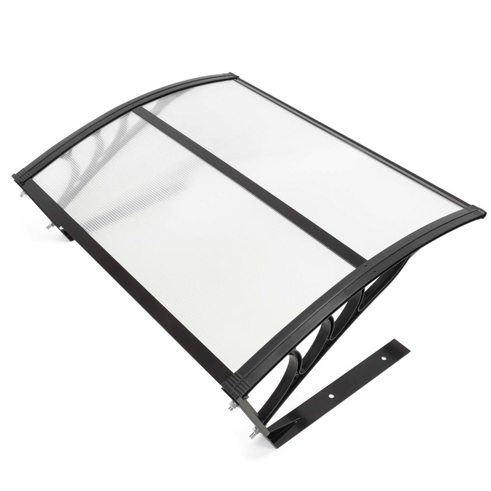 Copertina garaj pentru robot de tuns gazonul, acoperis din policarbonat cu protectie UV, montare pe perete sau pe sol, 100x80 cm, negru - imagine 15