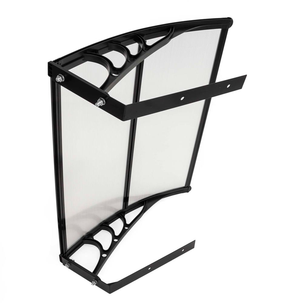 Copertina garaj pentru robot de tuns gazonul, acoperis din policarbonat cu protectie UV, montare pe perete sau pe sol, 100x80 cm, negru - imagine 16