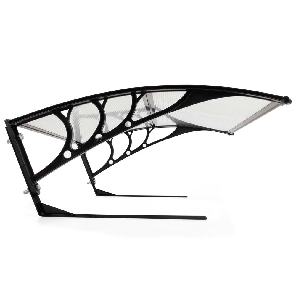 Copertina garaj pentru robot de tuns gazonul, acoperis din policarbonat cu protectie UV, montare pe perete sau pe sol, 100x80 cm, negru - imagine 18