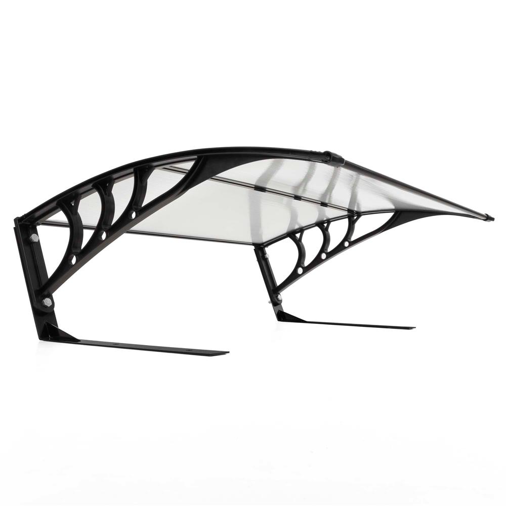 Copertina garaj pentru robot de tuns gazonul, acoperis din policarbonat cu protectie UV, montare pe perete sau pe sol, 100x80 cm, negru - imagine 19