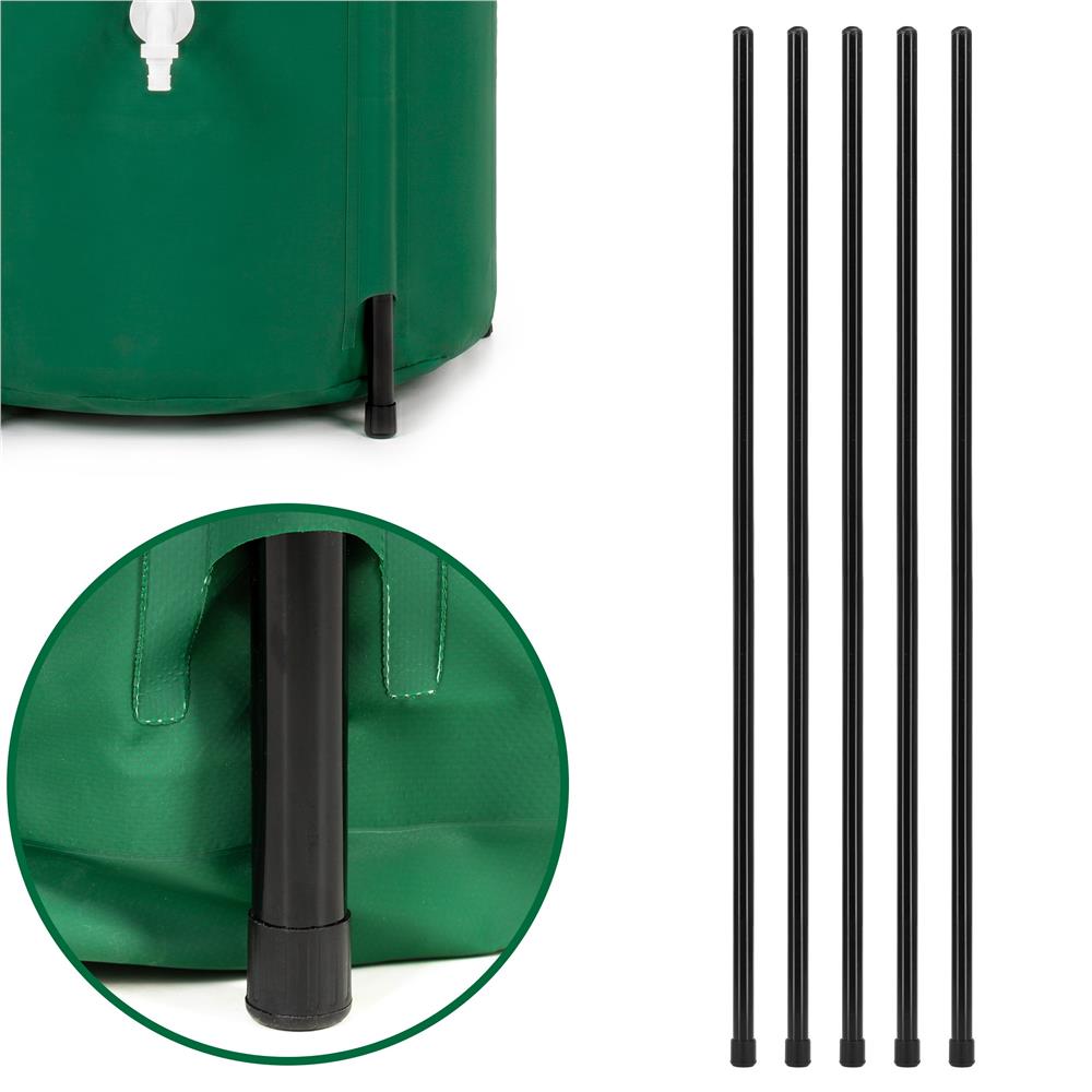 Rezervor pliabil pentru colectarea apei de ploaie, 100 L, PVC 1000D, cu 2 robinete si sistem preaplin, verde - imagine 11