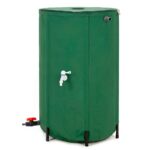 Rezervor pliabil pentru colectarea apei de ploaie, 250 L, PVC 1000D, cu 2 robinete si sistem preaplin, verde