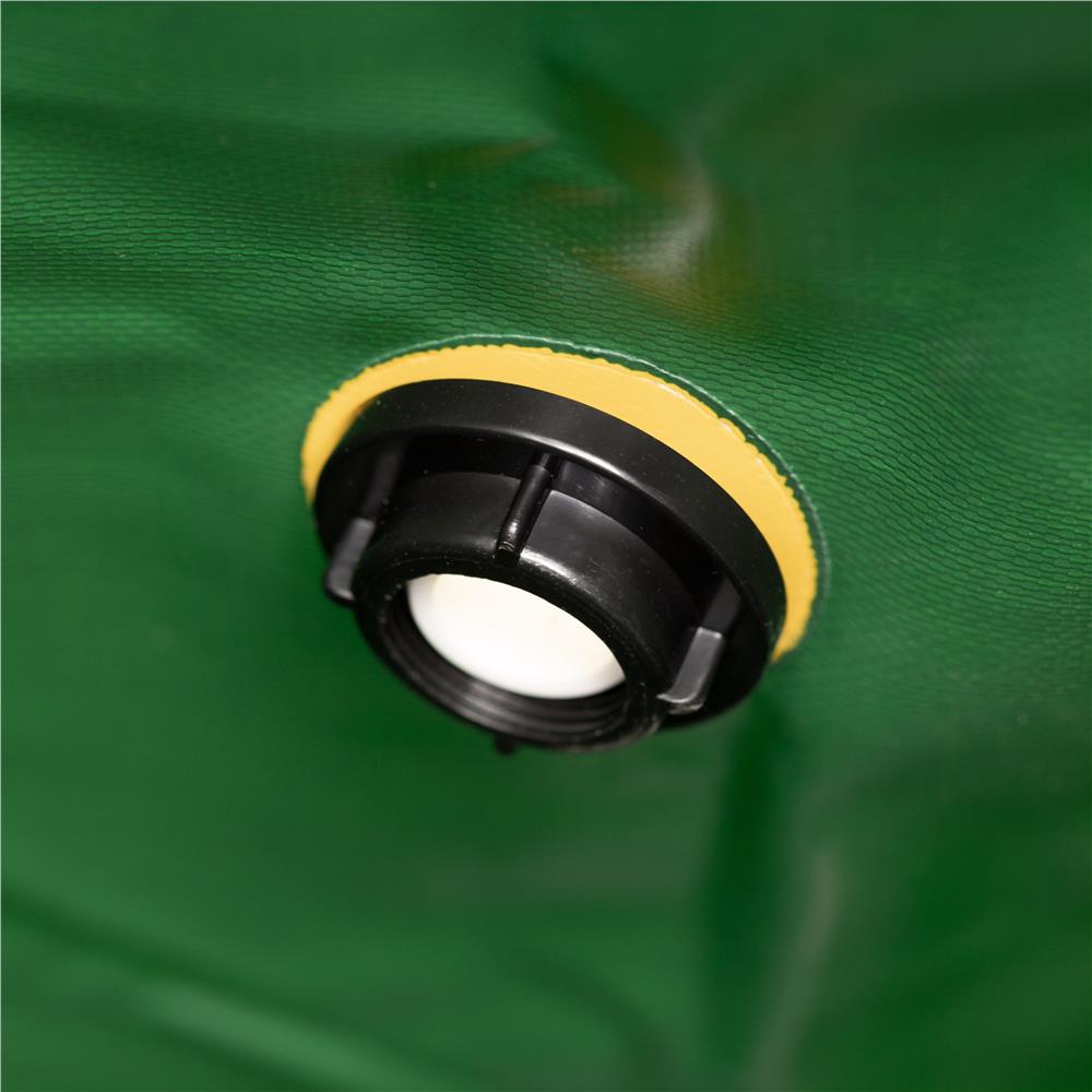 Rezervor pliabil pentru colectarea apei de ploaie, 250 L, PVC 1000D, cu 2 robinete si sistem preaplin, verde - imagine 14