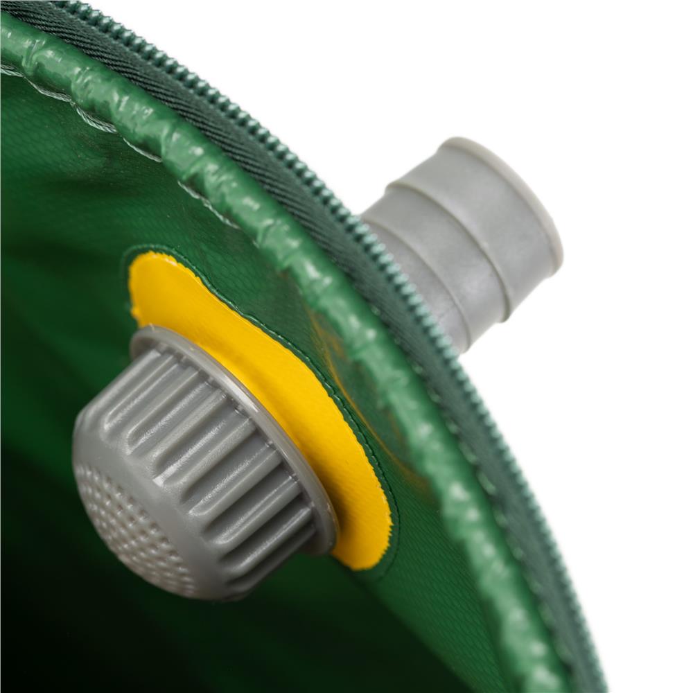 Rezervor pliabil pentru colectarea apei de ploaie, 250 L, PVC 1000D, cu 2 robinete si sistem preaplin, verde - imagine 16