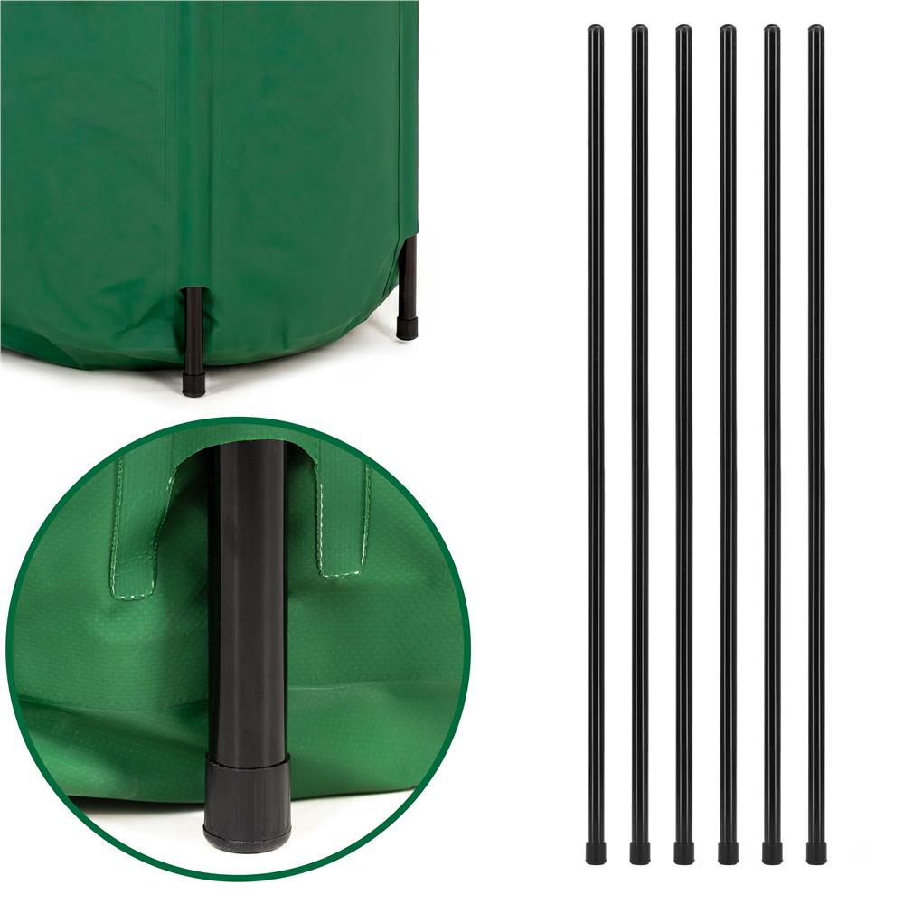 Rezervor pliabil pentru colectarea apei de ploaie, 250 L, PVC 1000D, cu 2 robinete si sistem preaplin, verde - imagine 7