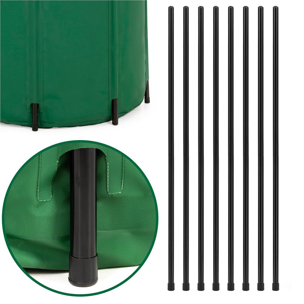 Rezervor pliabil pentru colectarea apei de ploaie, 500 L, PVC 1000D, cu 2 robinete si sistem preaplin, verde - imagine 14