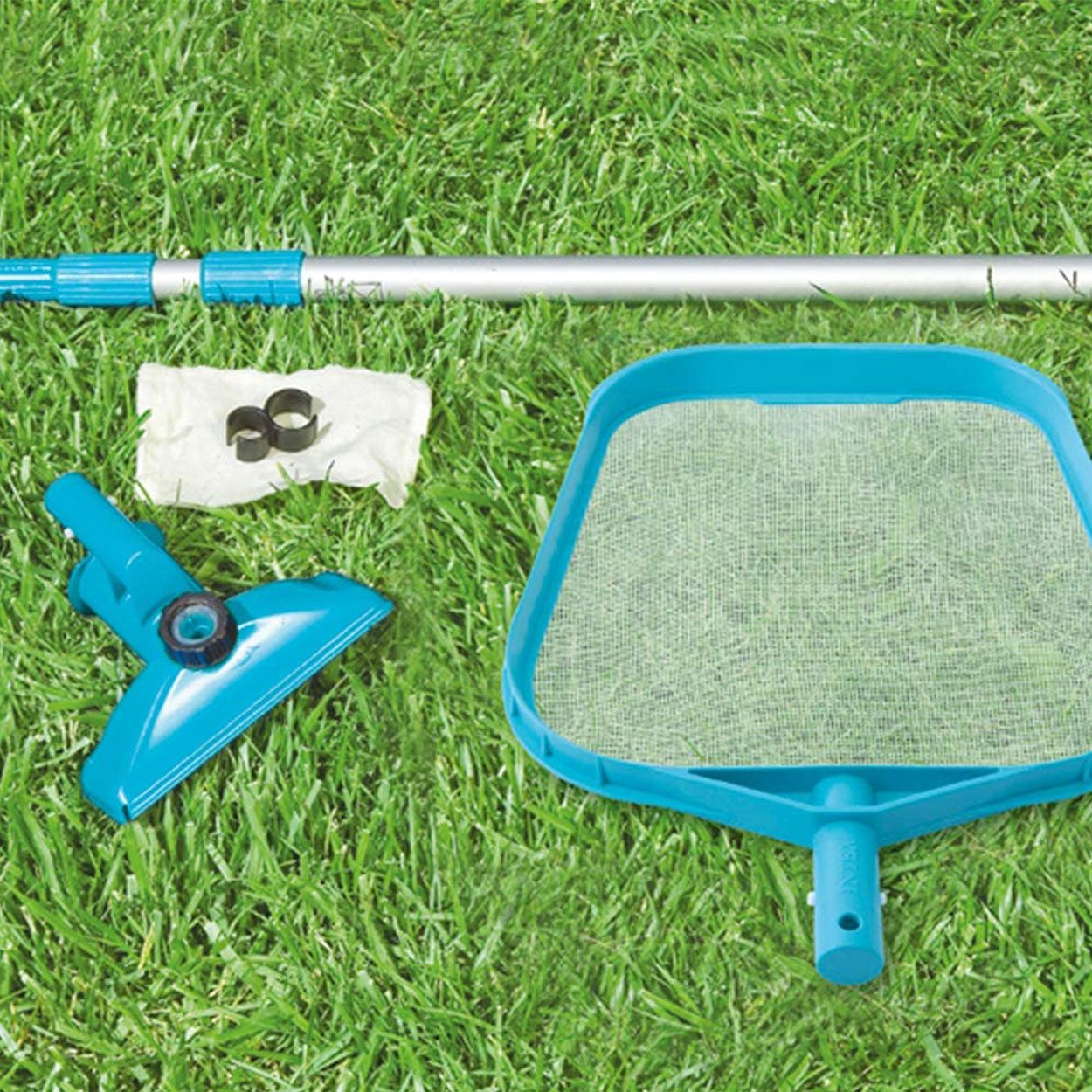 Kit pentru intretinere piscina Intex 28002, tija telescopica 239 cm, plasa si aspirator manual - imagine 2