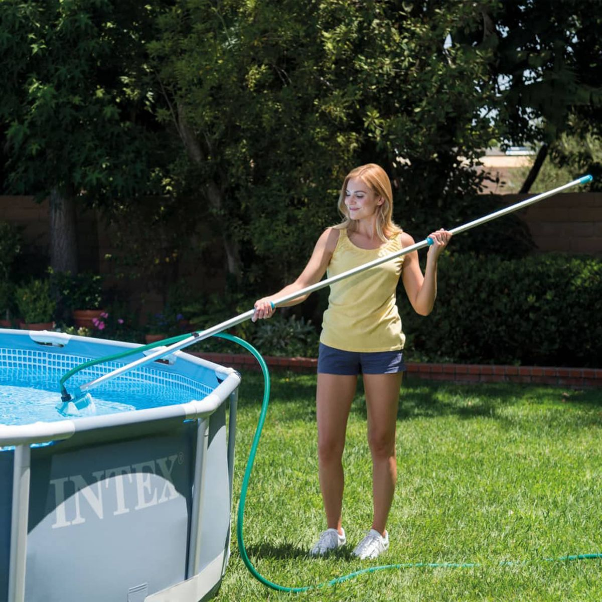 Kit pentru intretinere piscina Intex 28002, tija telescopica 239 cm, plasa si aspirator manual - imagine 7