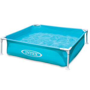 Piscina pentru copii Intex 57173NP Mini Frame 122x122x30 cm, cadru metalic, 342 litri, albastra