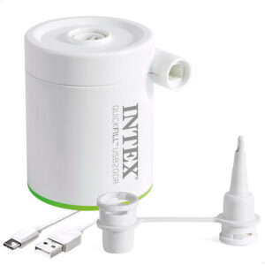 Pompa electrica Intex 66637 QuickFill USB200R, umflare si dezumflare, 200 L/min, alimentare USB cu acumulator reincarcabil