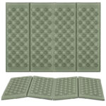 Saltea pliabila pentru sezut la camping sau picnic, spuma XPE termoizolanta, impermeabila, 40x28x1 cm, verde