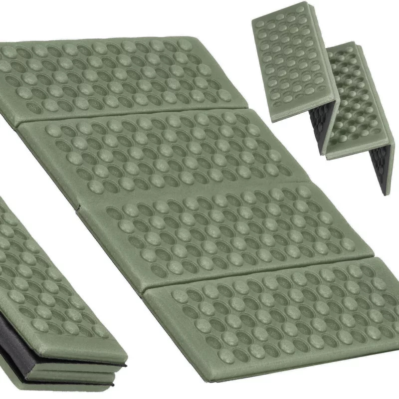 Saltea pliabila pentru sezut la camping sau picnic, spuma XPE termoizolanta, impermeabila, 40x28x1 cm, verde - imagine 15