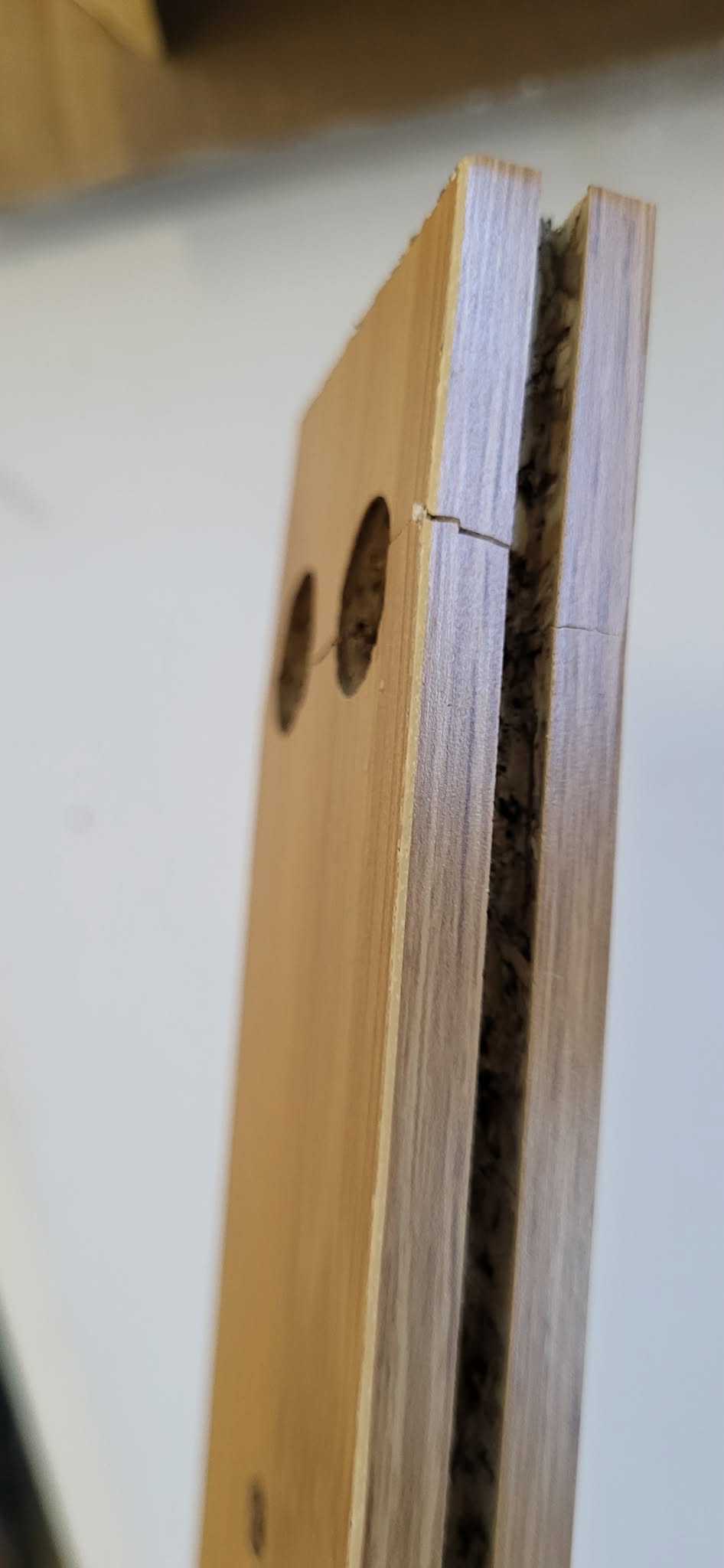RESIGILAT: Dulap suspendat 5Five Sicela cu usa si rafturi, bambus si MDF, 52x20x59 cm, natur - imagine 3