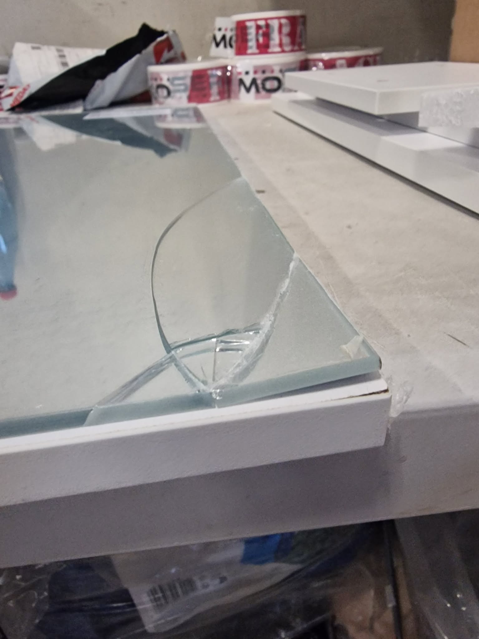 RESIGILAT: VASAGLE Masuta de toaleta cu oglinda, rafturi reglabile si sertar pentru cosmetice, 70x40x136cm, alb - imagine 2