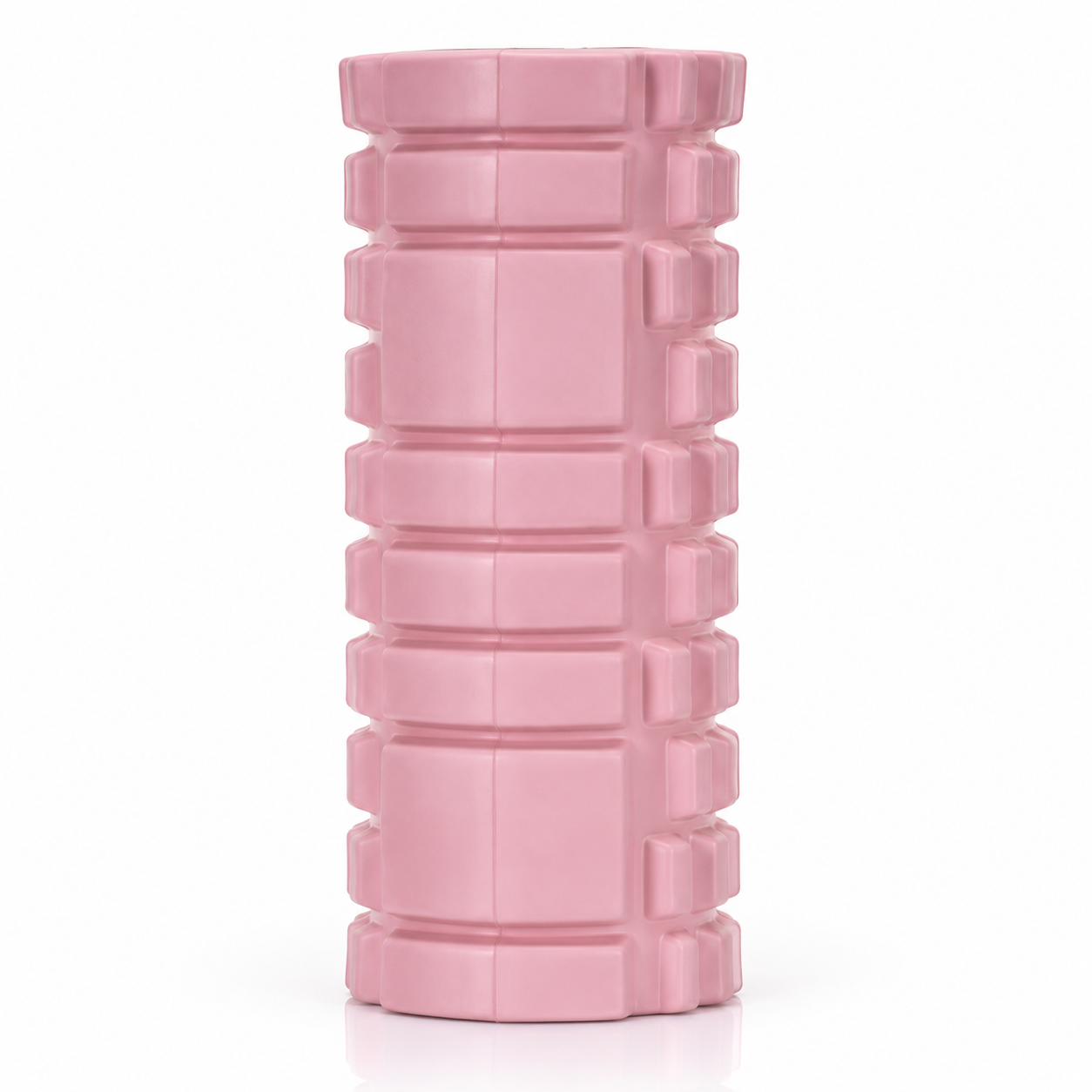 Rola pentru masaj si stretching din spuma EVA, duritate medie 50 Shore A, 33x14 cm, roz - imagine 13