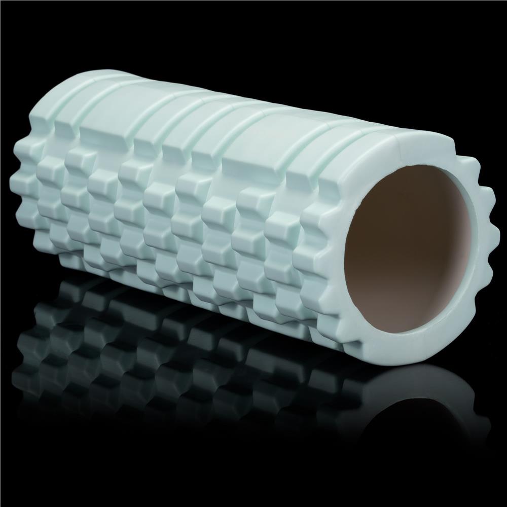 Rola pentru masaj si stretching din spuma EVA, duritate medie 50 Shore A, 33x14 cm, verde - imagine 14