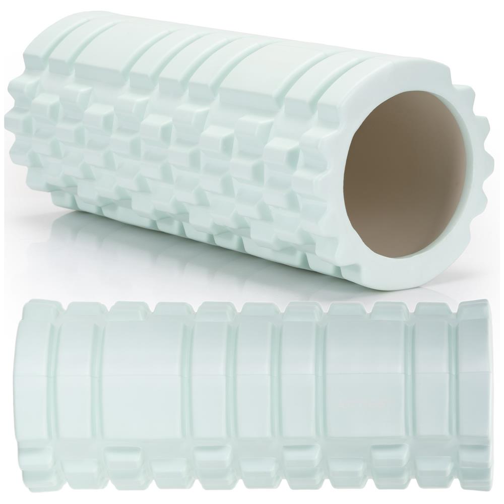 Rola pentru masaj si stretching din spuma EVA, duritate medie 50 Shore A, 33x14 cm, verde - imagine 6