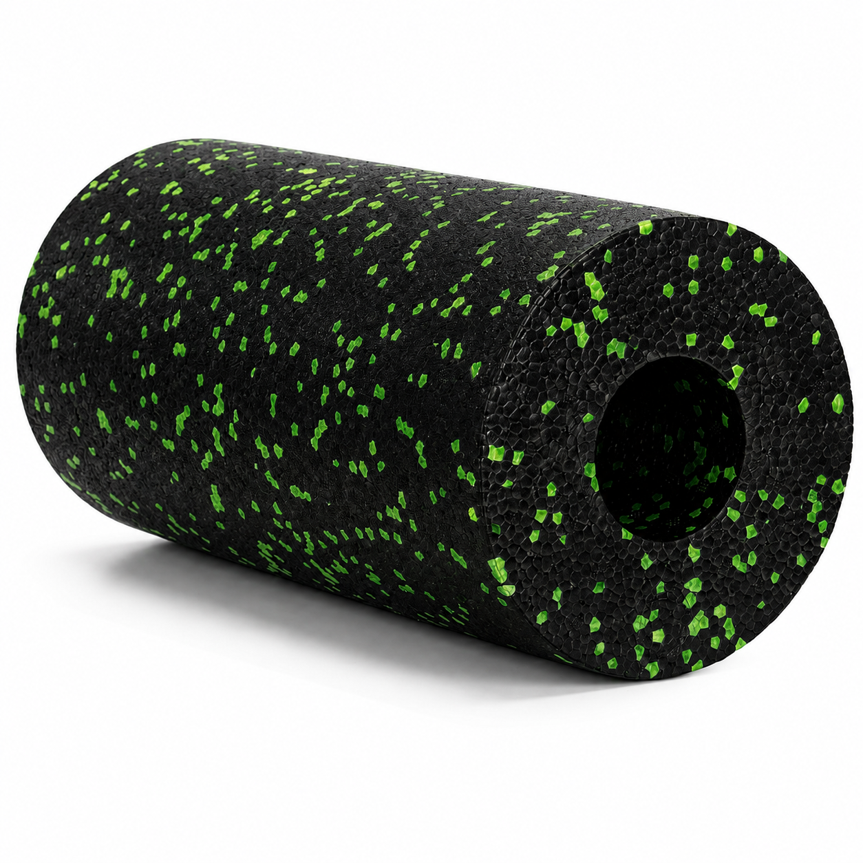 Rola pentru masaj si stretching din spuma EPP, duritate medie 50 Shore A, 30x15 cm, negru