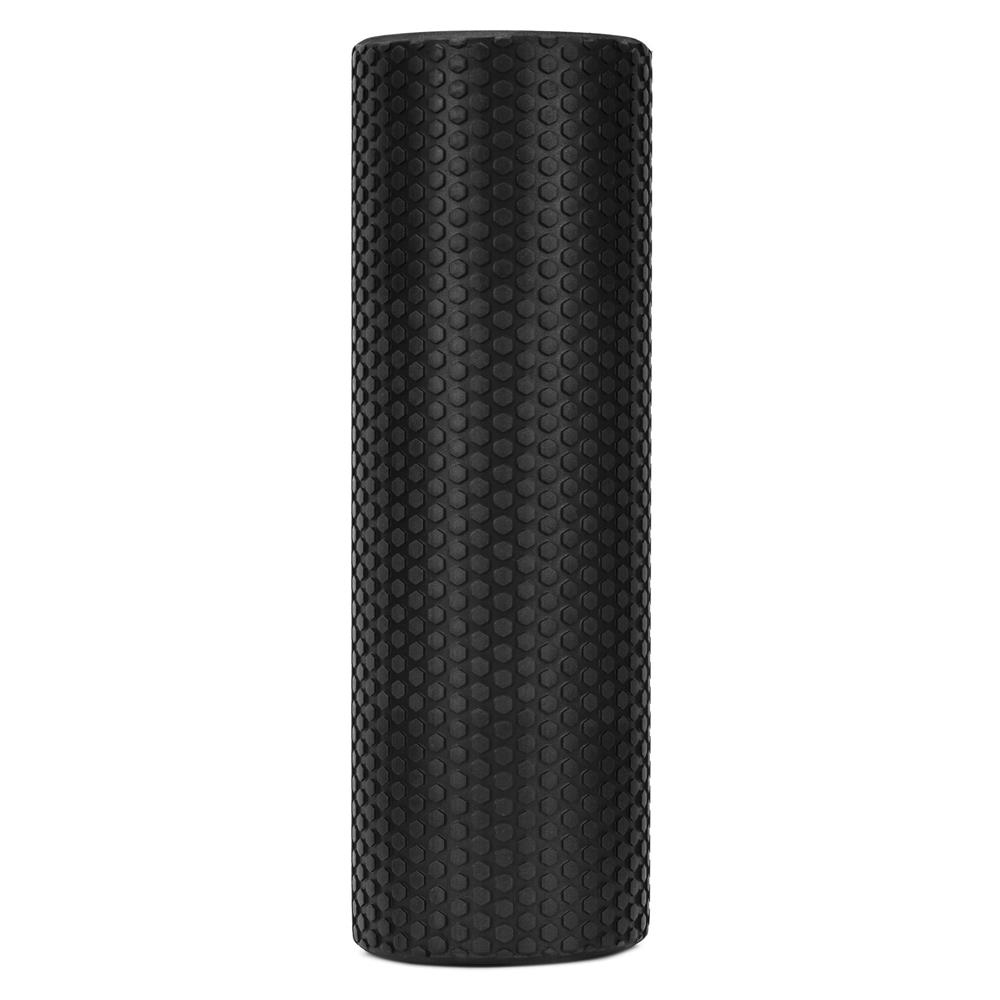 Rola pentru masaj si stretching din spuma EVA, moale 25 Shore A, 45x15 cm, negru - imagine 4