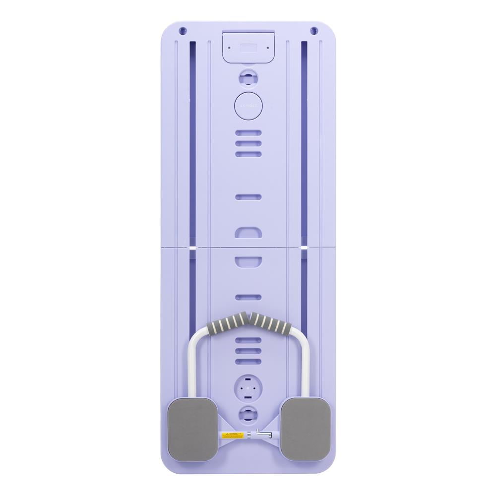 Placa multifunctionala pentru exercitii fitness sau pilates, pliabila, cu timer LCD si benzi elastice, 106x41x3 cm, mov - imagine 18