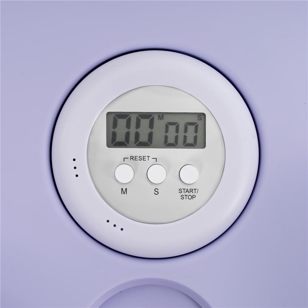Placa multifunctionala pentru exercitii fitness sau pilates, pliabila, cu timer LCD si benzi elastice, 106x41x3 cm, mov - imagine 27