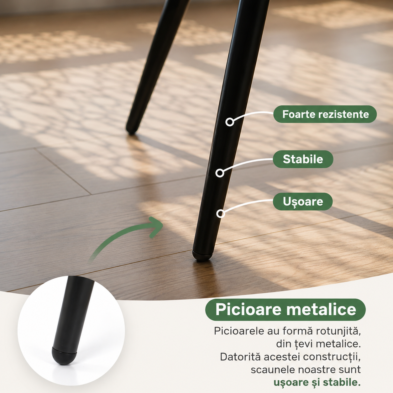Set 2 scaune dining rotative tapitate din catifea Turno, 55x58x83 cm, maxim 120 kg, gri - imagine 7
