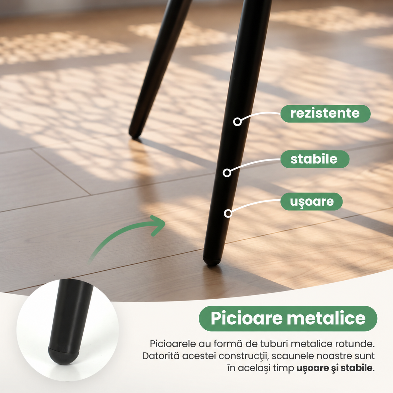Set 2 scaune dining tapitate Velto, catifea, matlasate cu romburi, 52x58x82 cm, maxim 120 kg, gri - imagine 3