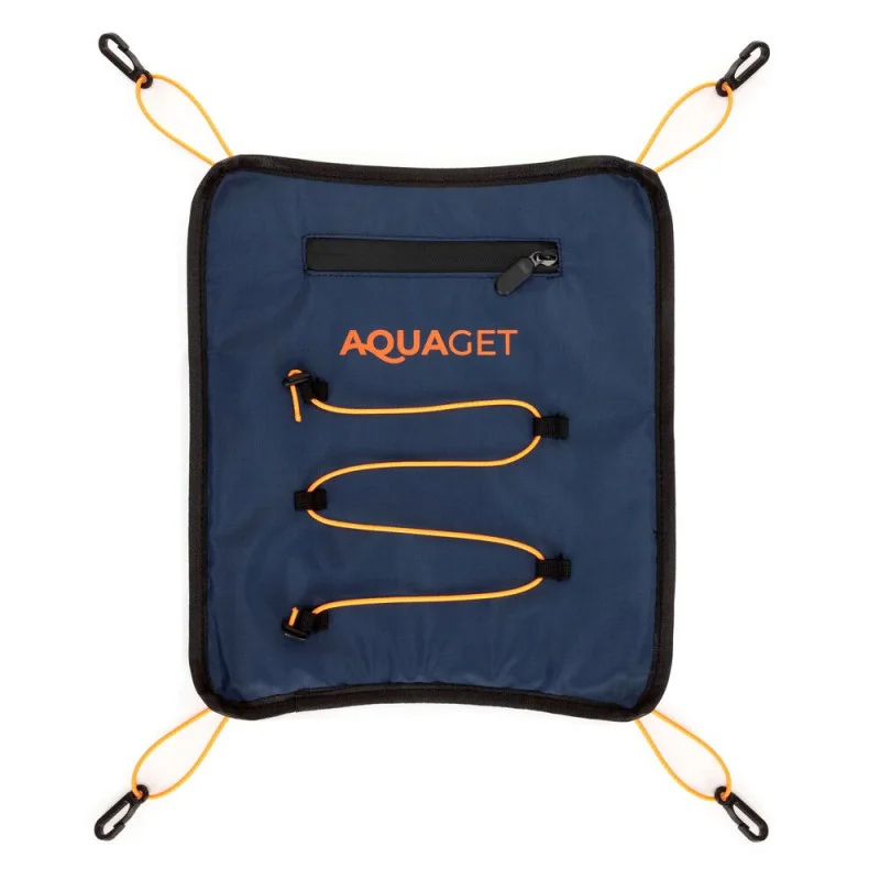 Geanta impermeabila pentru placa SUP, buzunar pentru telefon si sistem prindere cu cordon bungee, 28x30 cm, bleumarin - imagine 4