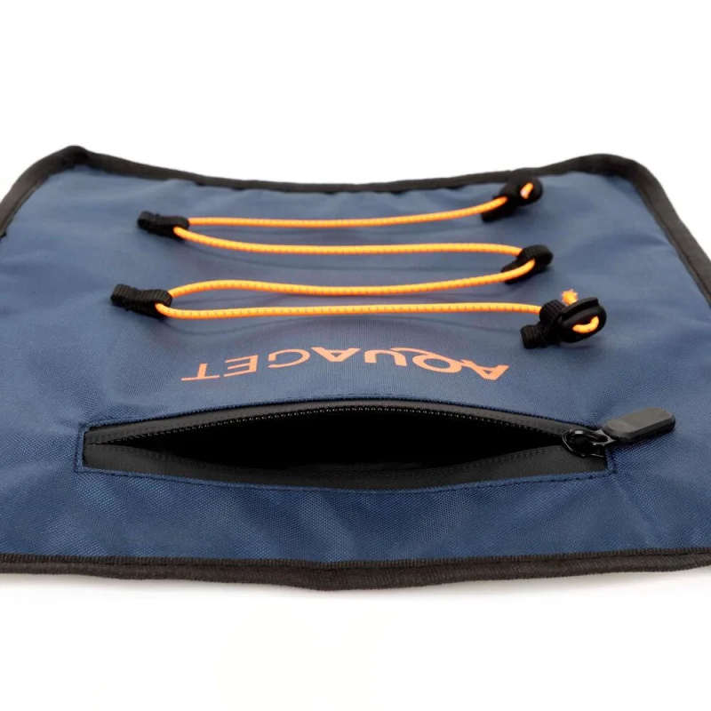 Geanta impermeabila pentru placa SUP, buzunar pentru telefon si sistem prindere cu cordon bungee, 28x30 cm, bleumarin - imagine 6