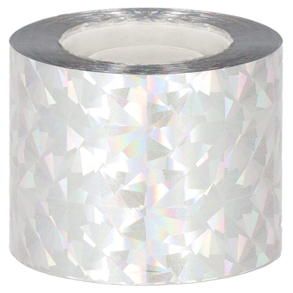 Banda cu efect holografic reflectorizant pentru alungarea pasarilor, 80 metri, gri - imagine 6
