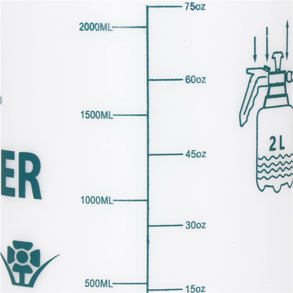 Pulverizator manual cu pompa pentru gradina, rezervor 2 litri, PP si PE, jet reglabil, 12x31 cm, alb - imagine 3