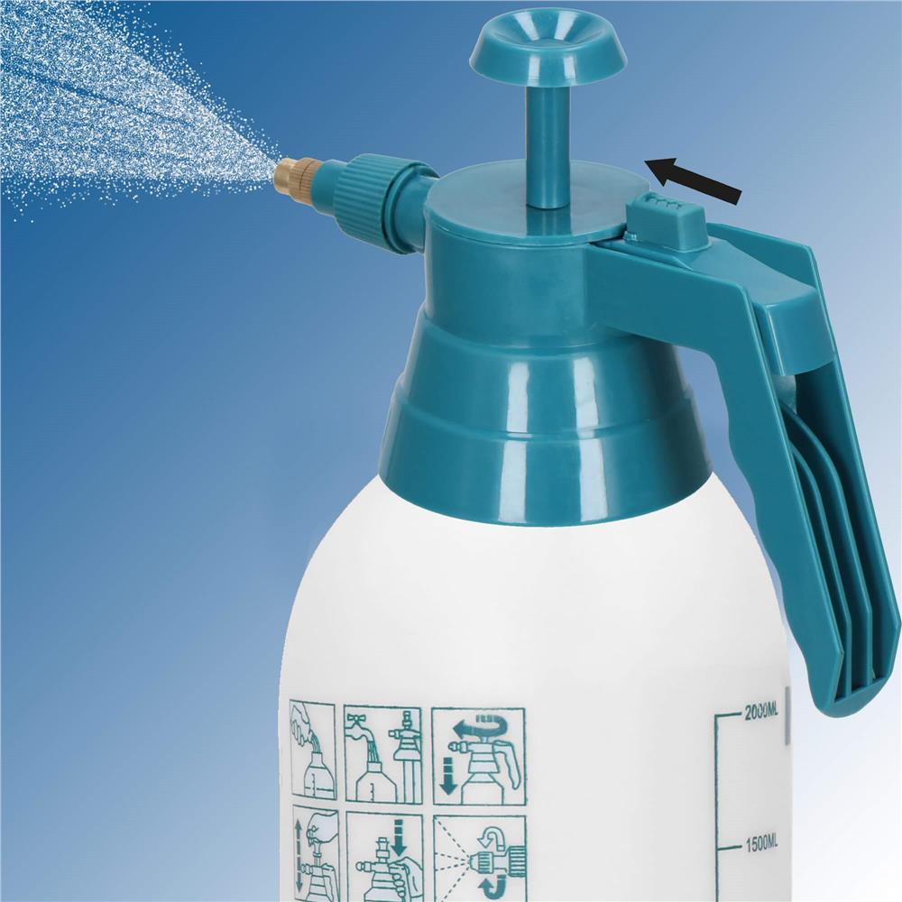Pulverizator manual cu pompa pentru gradina, rezervor 2 litri, PP si PE, jet reglabil, 12x31 cm, alb - imagine 10