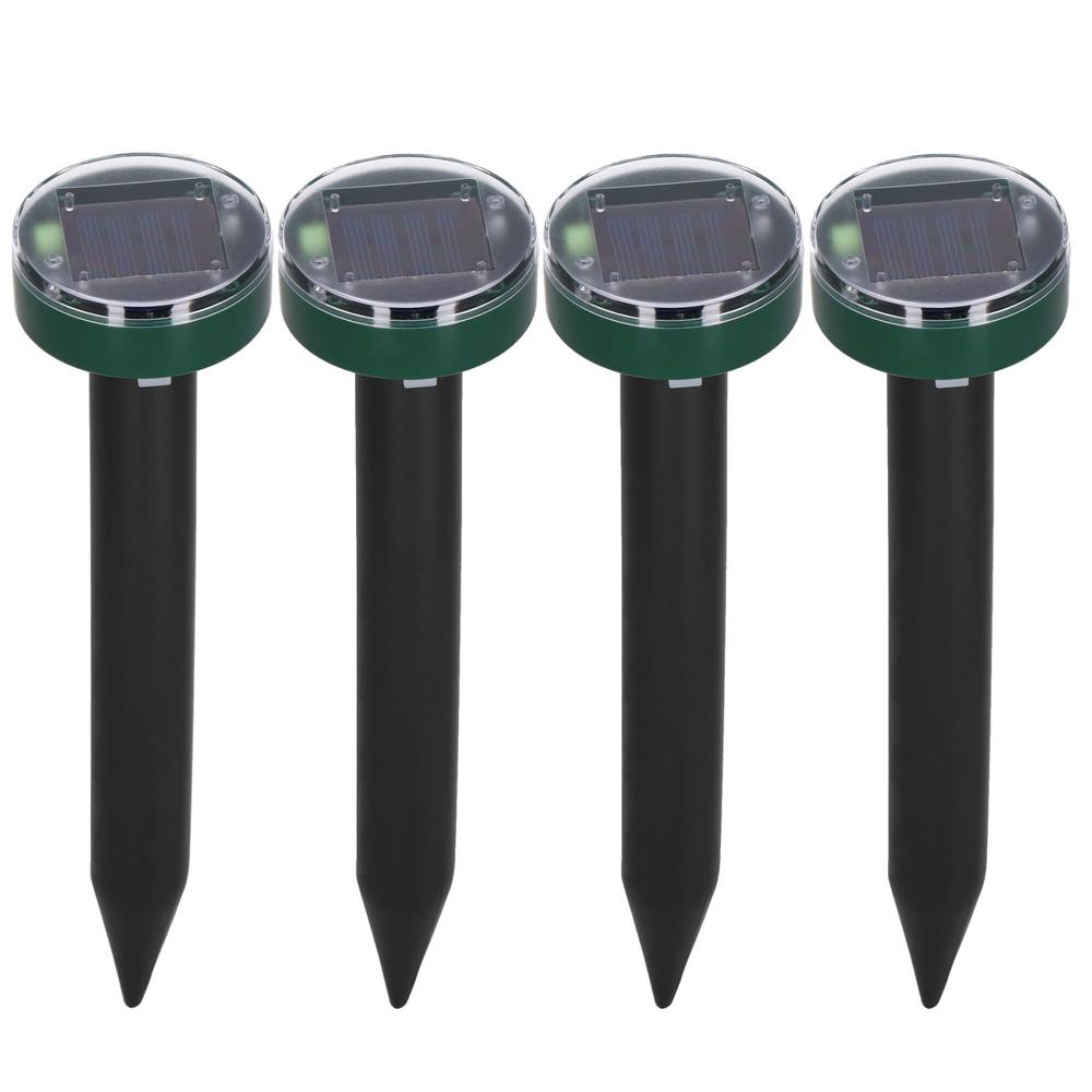 Set 4 aparate solare pentru alungarea cartitelor, functionare prin vibratii si sunete cu frecventa 400-1000 Hz, 26 cm