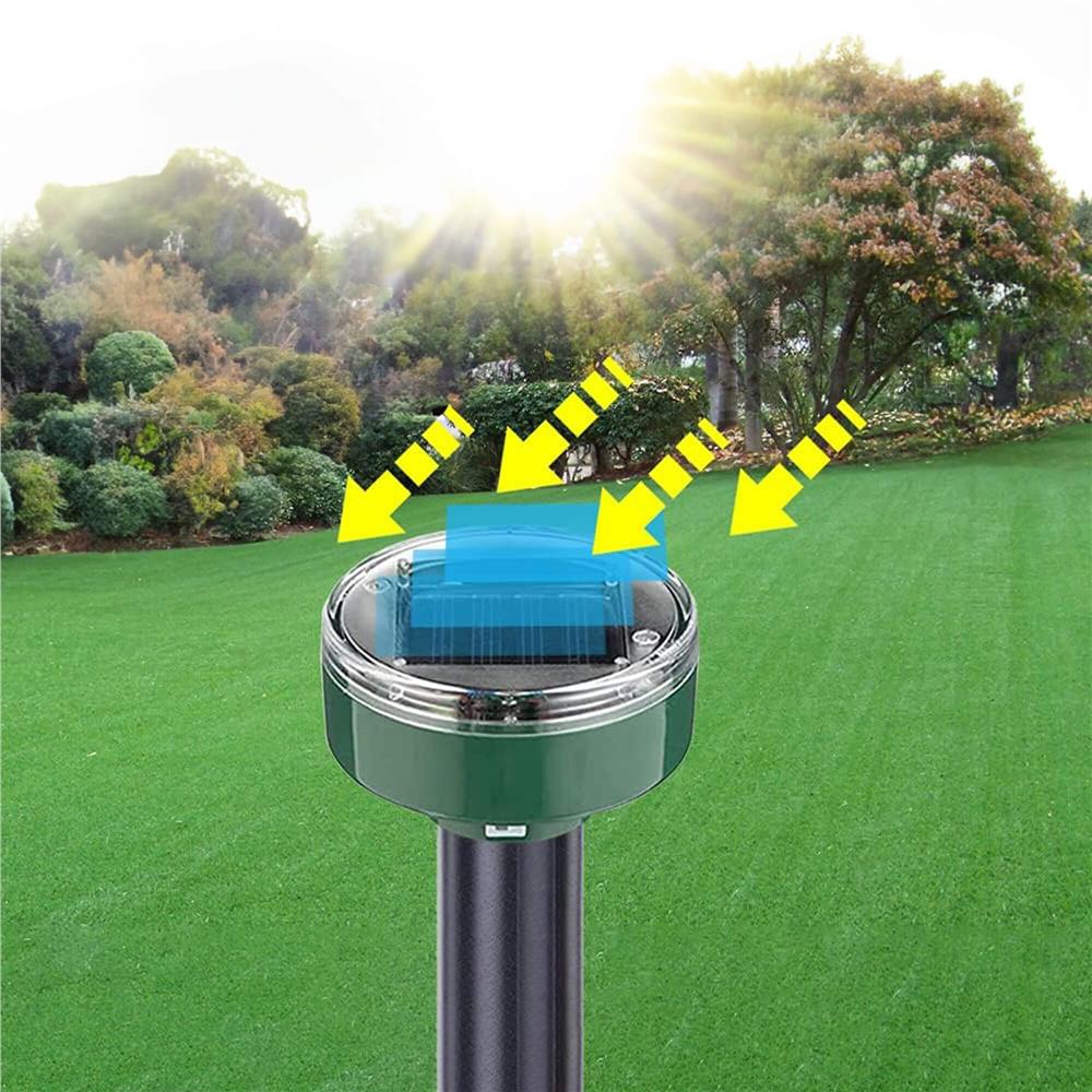 Set 4 aparate solare pentru alungarea cartitelor, functionare prin vibratii si sunete cu frecventa 400-1000 Hz, 26 cm - imagine 13