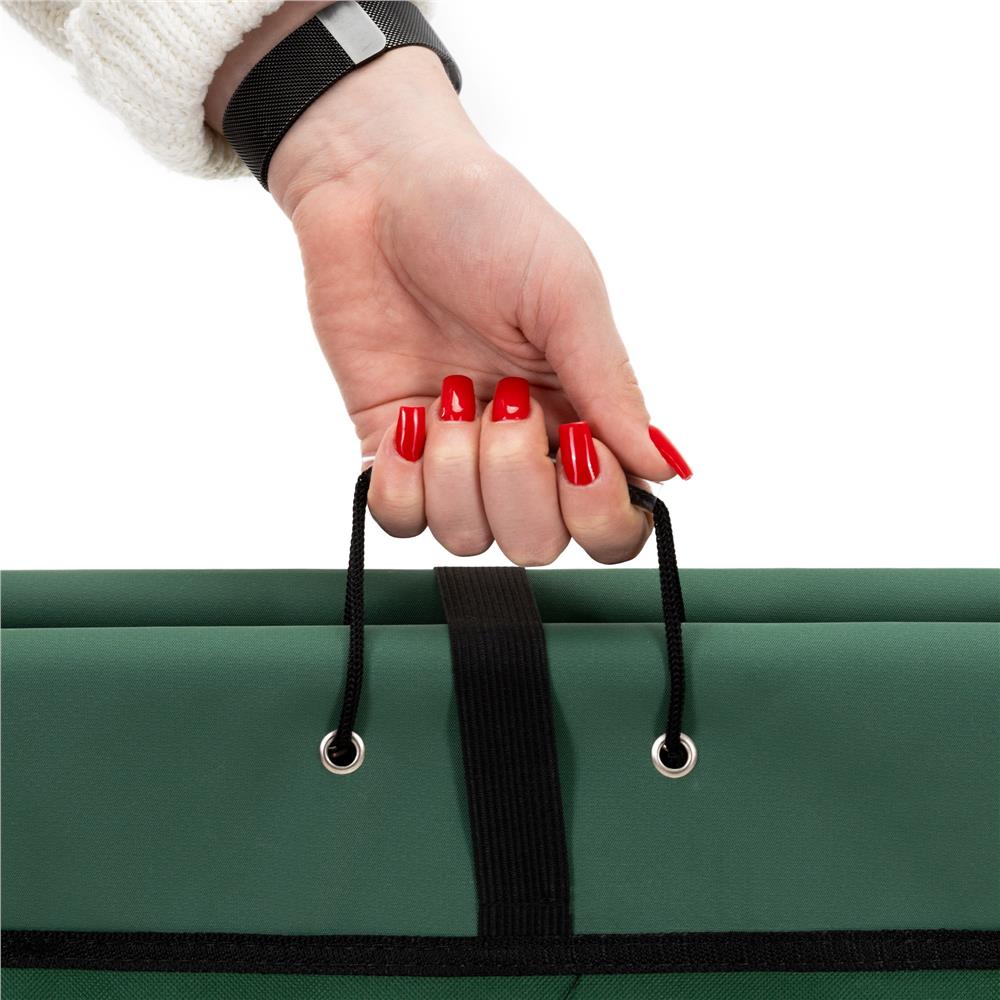 Roaba de gradina pliabila cu roata pneumatica, capacitate 50 L, sarcina 30 kg, 116x64x65 cm, verde - imagine 11