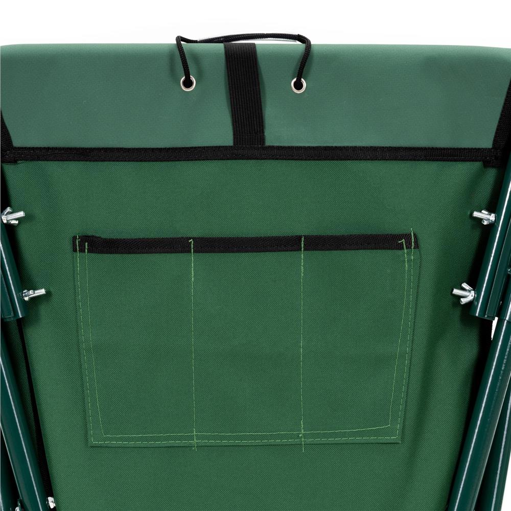 Roaba de gradina pliabila cu roata pneumatica, capacitate 50 L, sarcina 30 kg, 116x64x65 cm, verde - imagine 12