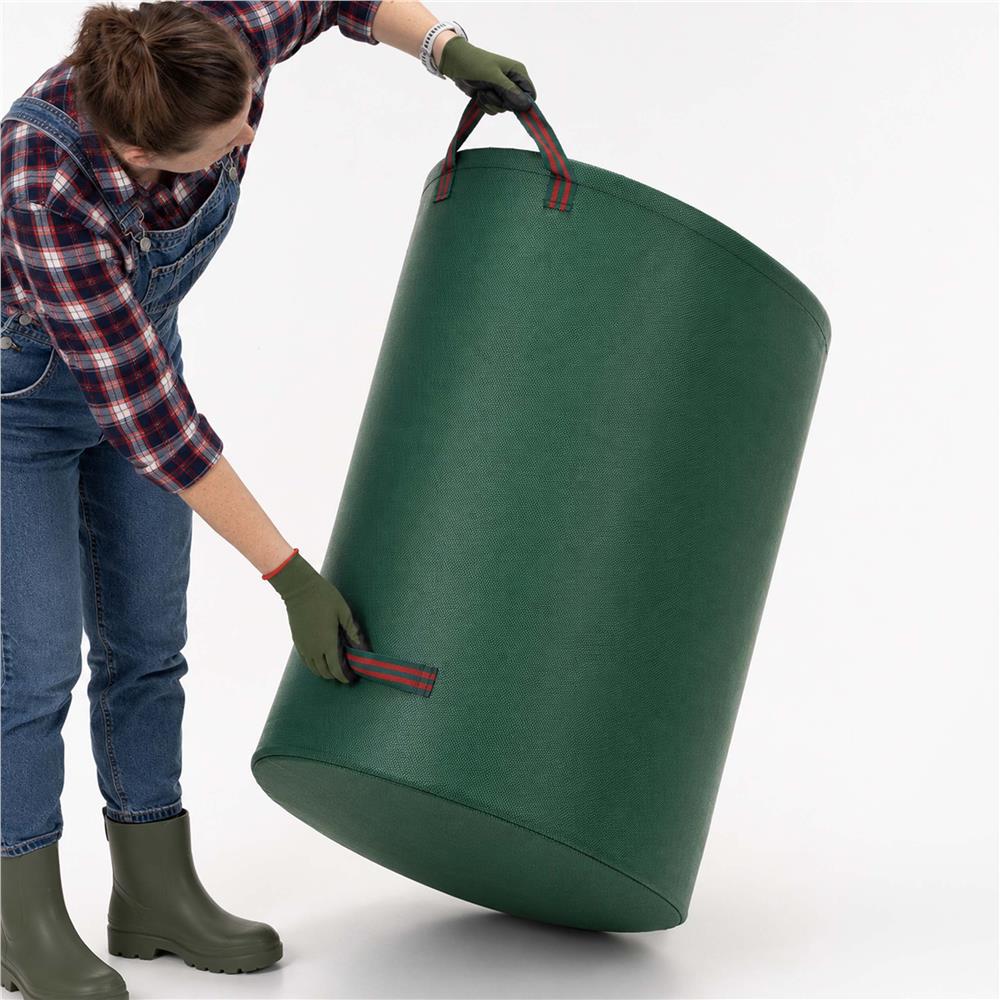 Cos pliabil pentru frunze, iarba si deseuri de gradina, 300 L, polipropilena, 68x84 cm, verde - imagine 10