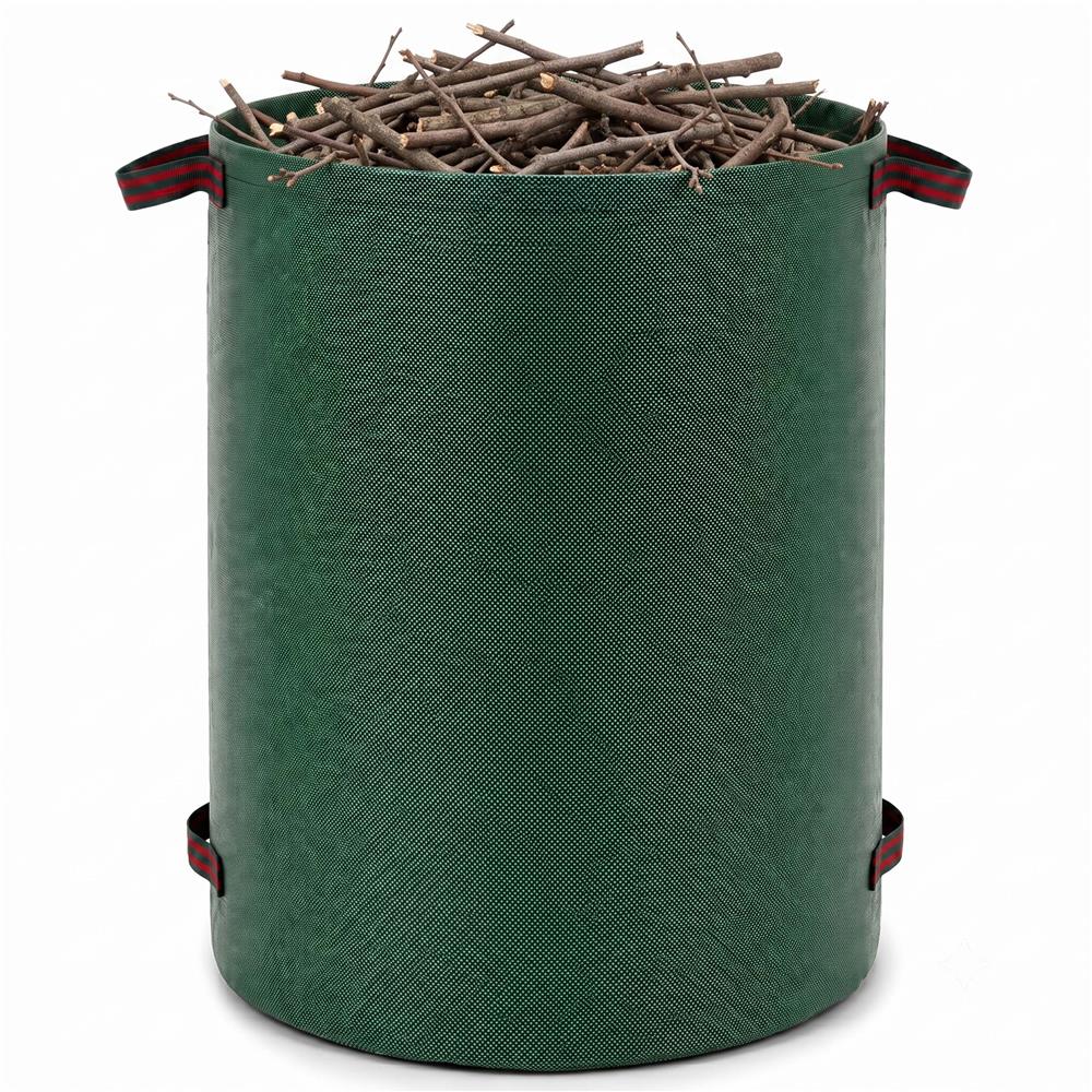 Cos pliabil pentru frunze, iarba si deseuri de gradina, 300 L, polipropilena, 68x84 cm, verde - imagine 6
