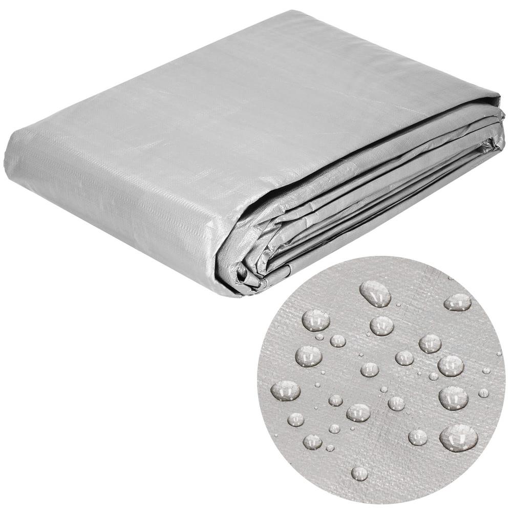Prelata din polietilena impermeabila laminata, 270g/m2, 6x8m, gri - imagine 21