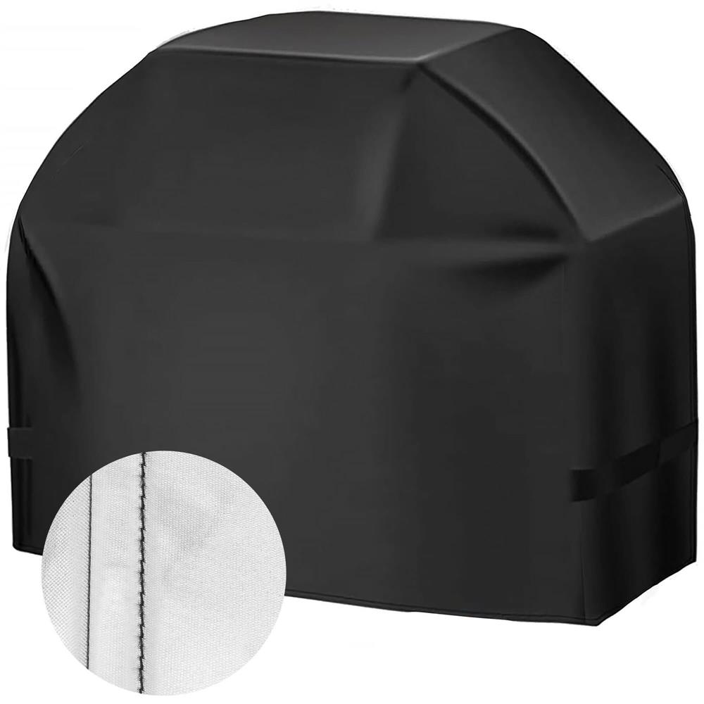 Husa de protectie pentru gratar, tesatura oxford impermeabila, protectie UV, 100x66x80 cm, negru - imagine 2