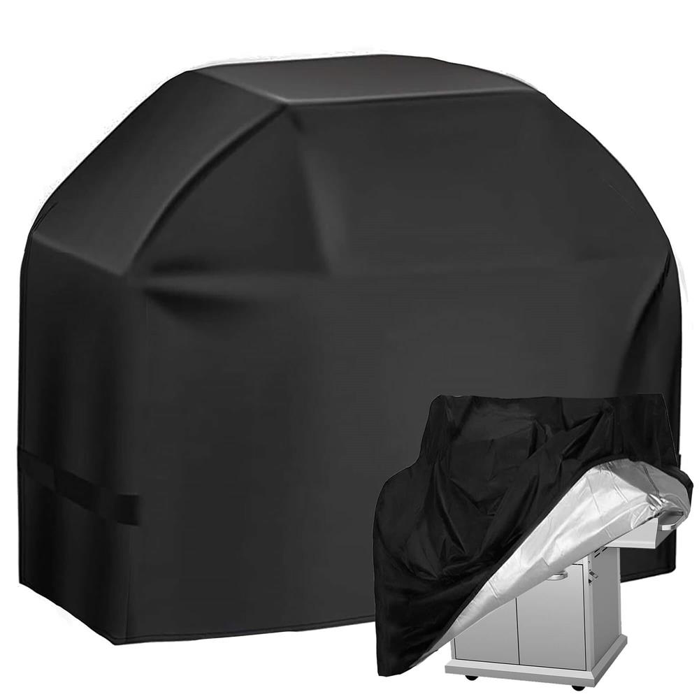 Husa de protectie pentru gratar, tesatura oxford impermeabila, protectie UV, 100x66x80 cm, negru - imagine 4